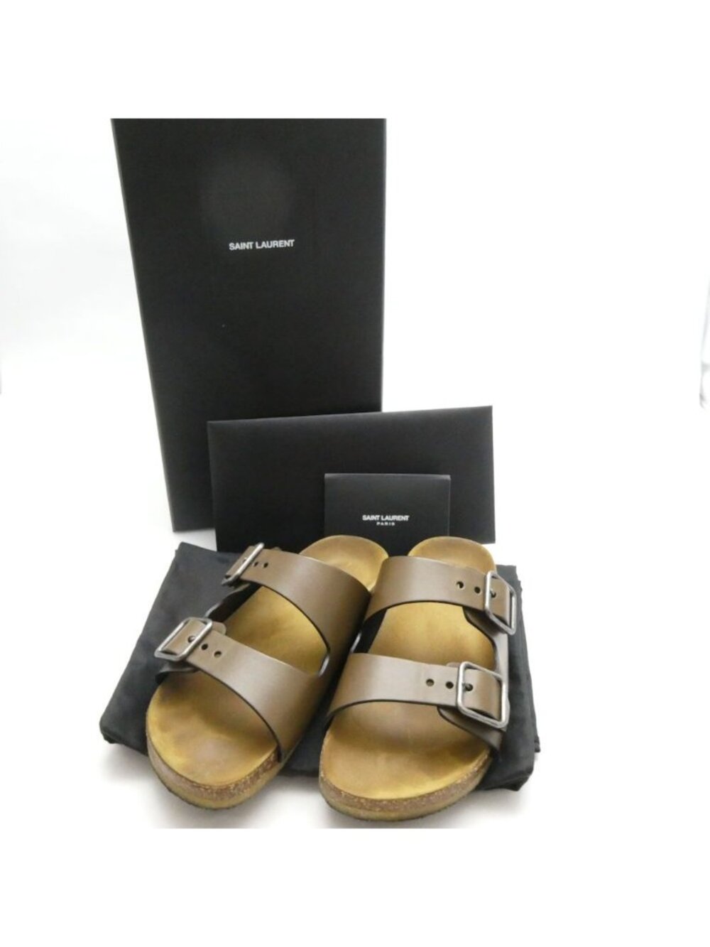 Saint Laurent Paris Sandals Flat Double Strap
